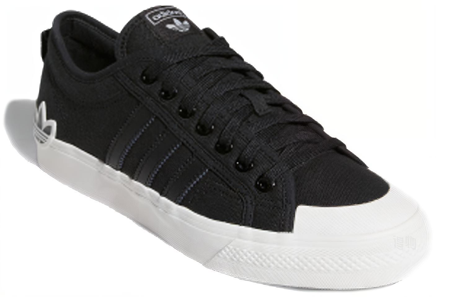 Кеды adidas originals NIZZA (черно-белые) — фото 2