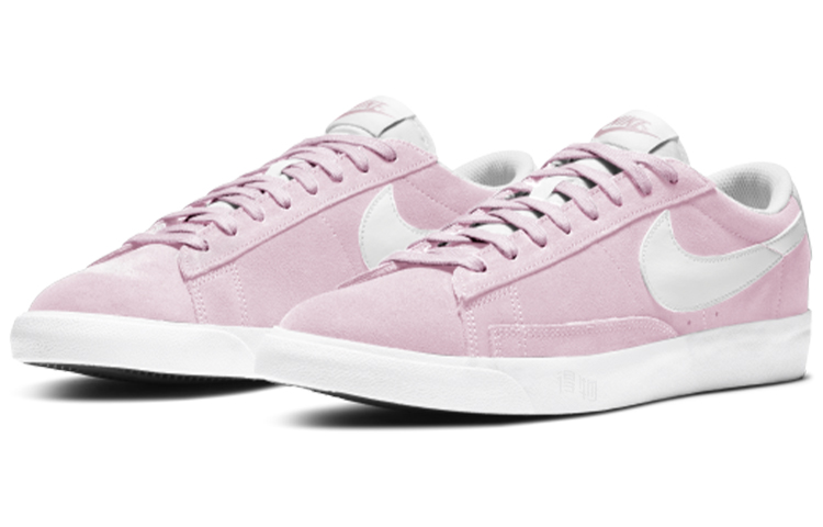 Мужские кеды Nike Blazer (розовый / белый) — фото 3