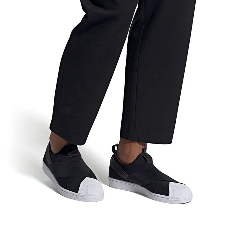 Кеды adidas Originals Superstar SlipOn (черно-белые) — Чёрныйбелый — фото 7