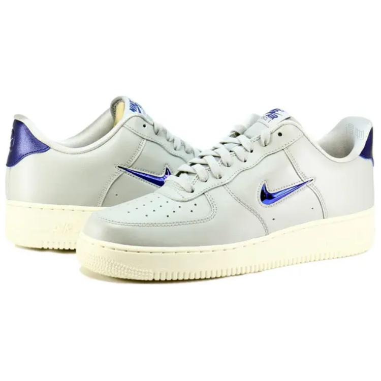 Мужские кроссовки Nike Air Force 1 ‘07 LV8 LTHR (синий) — Серый — фото 3