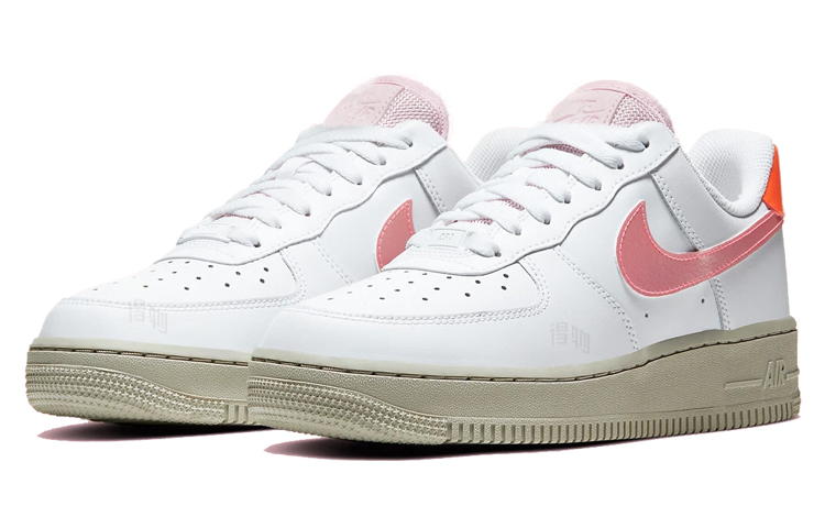Женские кеды Nike Air Force 1 (кораллово-розовые) — Розовыйбелый — фото 3