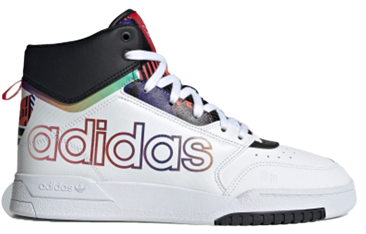 Женские кеды adidas Drop Step XL "CNY" (бело-черно-красно-фиолетовый) — Белый / чёрный / красный / фиолетовый — фото 2