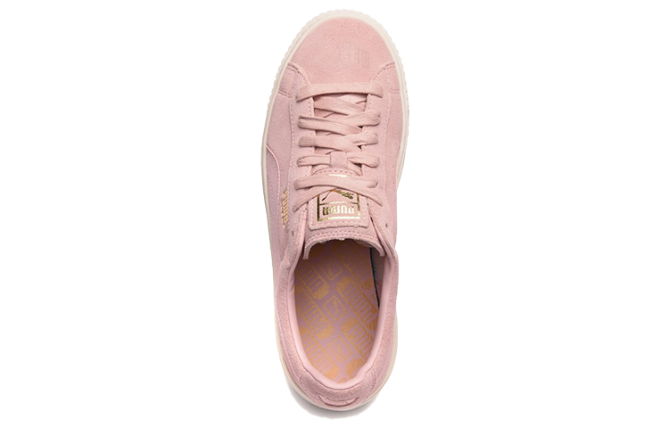 Женские кеды PUMA Suede Platform Satin (розовые) — фото 3