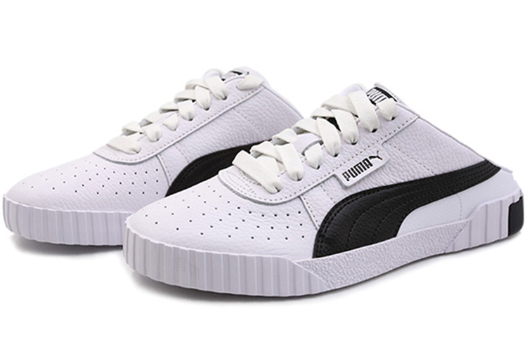 Женские слипоны PUMA Cali Lo Slip On Mule (черно-белые) — Чёрныйбелый — фото 3