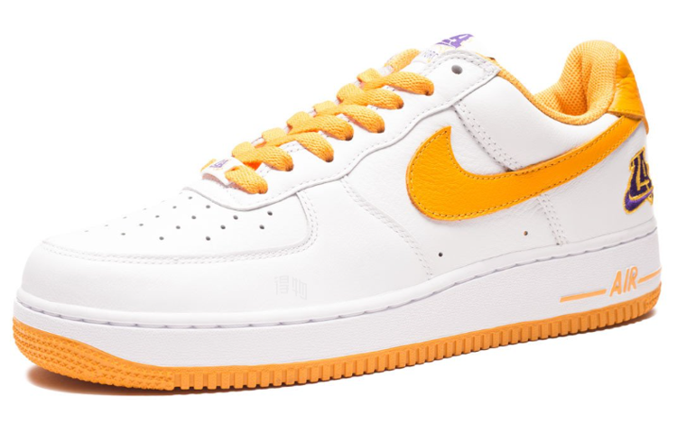 Мужские кеды Nike Air Force 1 LA (бело-желтые) — Белый / жёлтый — фото 2