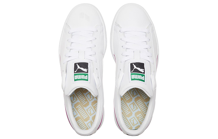 Кеды PUMA Basket Classic Xxi (бело-фиолетовые) — фото 4