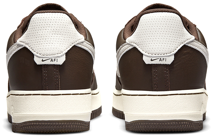 Кеды Nike Air Force 1 "Dark Chocolate" (коричнево-белые) — 巧克力色 — фото 5