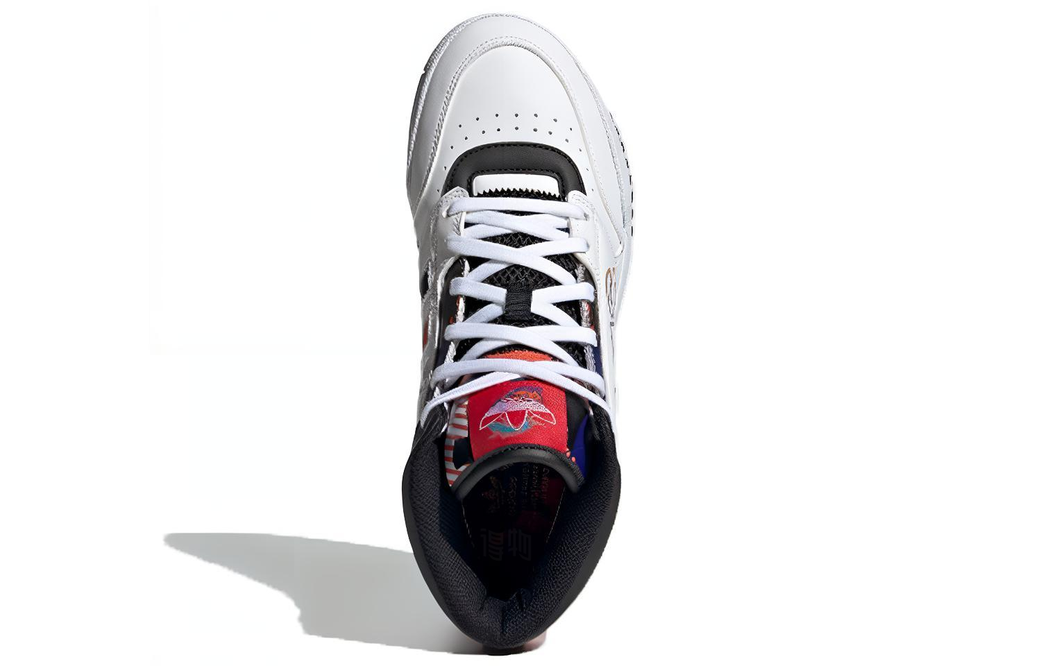 Женские кеды adidas Drop Step XL "CNY" (бело-черно-красно-фиолетовый) — Белый / чёрный / красный / фиолетовый — фото 5