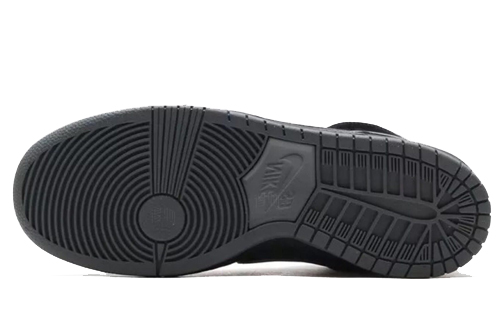 Мужские кроссовки Nike Dunk SB Dunk SB High (черные) — Чёрный — фото 3