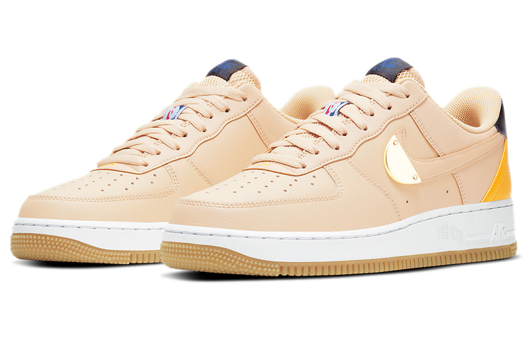 Кеды Nike Air Force 1 NBA Pack (розово-белый) — Розовыйбелый — фото 3