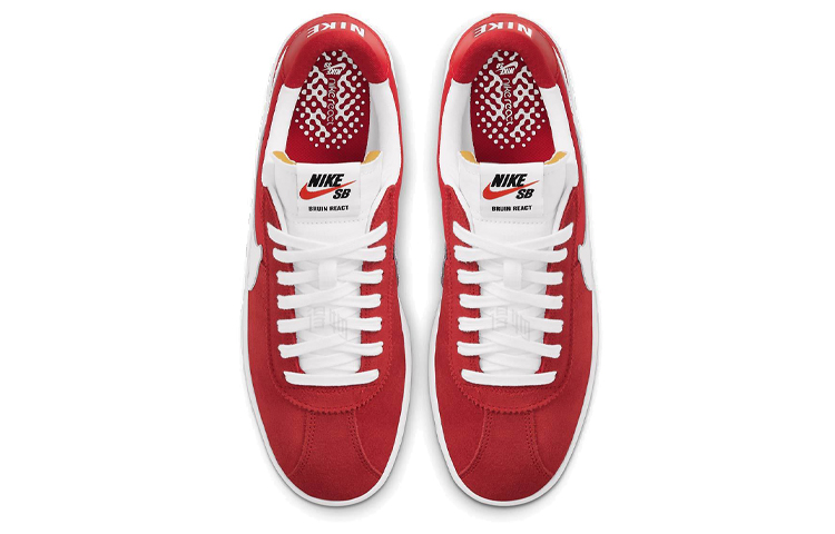 Кеды Nike SB Bruin React (красно-белые) — фото 4