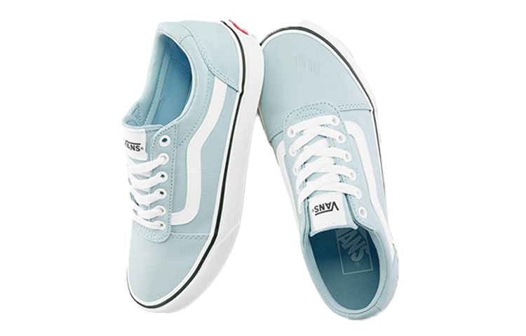 Женские кеды Vans Old Skool (светло-голубые) — фото 3