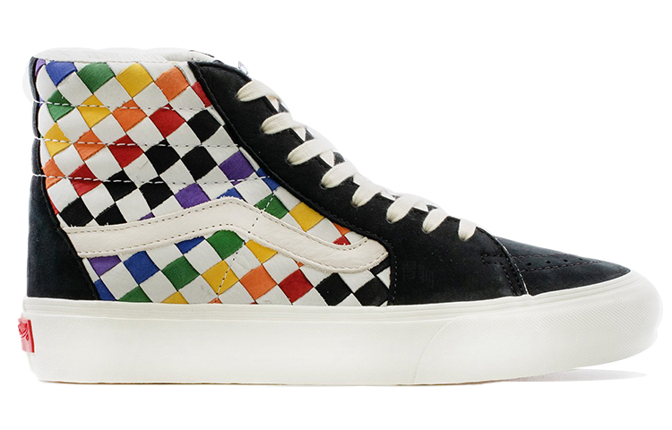 Кеды Vans SK8 VLT LX (разноцветные) — 彩虹编织棋盘格 — фото 2