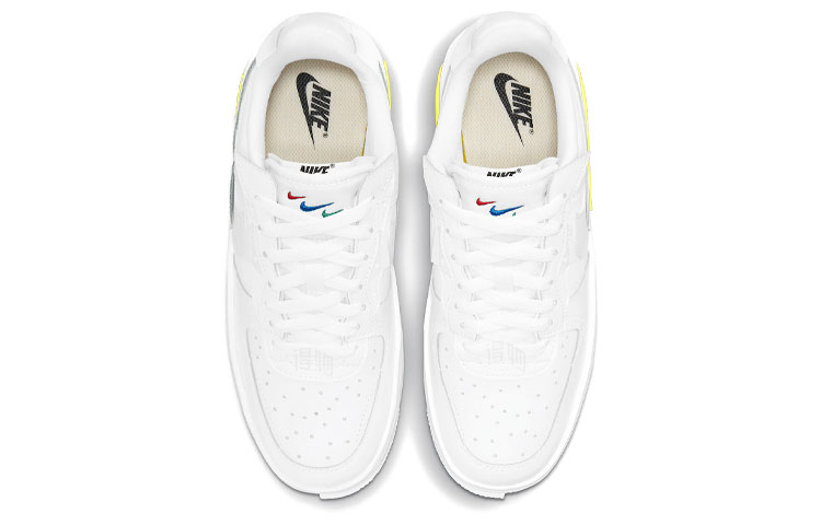 Женские кроссовки Nike Air Force 1 Fontanka (белый / желтый) — Белый / жёлтый — фото 4