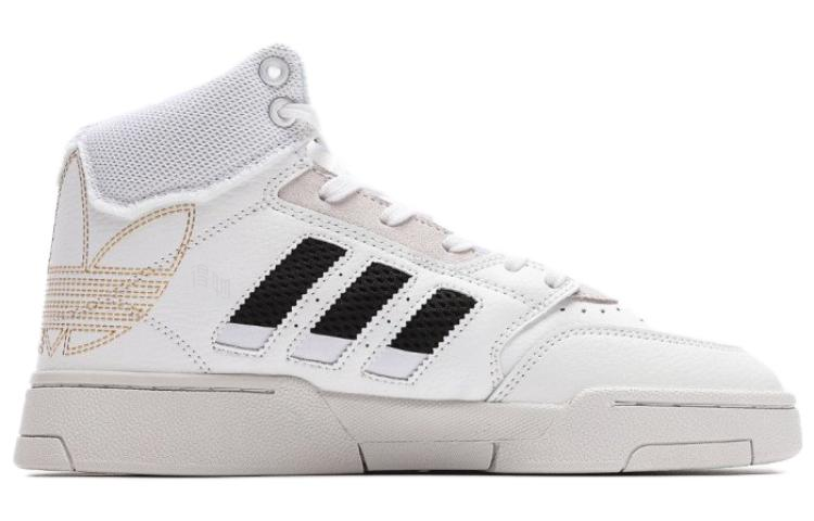 Мужские кеды adidas originals Drop Step XL (бело-золотые) — фото 2