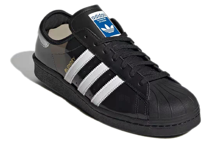Кеды adidas Superstar Blondey (черно-бело-синие) — фото 3