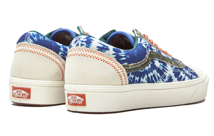 Кеды Vans Old Skool Comfycush Old Skool Tie-Dye (сине-белые) — Синий / белый — фото 3