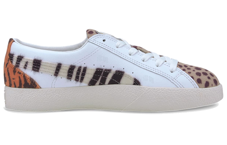 Женские кеды PUMA Puma Love Wildcats (белые с леопардовым принтом) — 豹纹 — фото 2