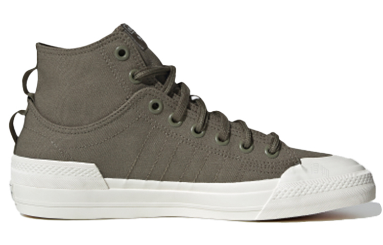 Кеды adidas originals Nizza Hi DL (зеленые) — фото 2