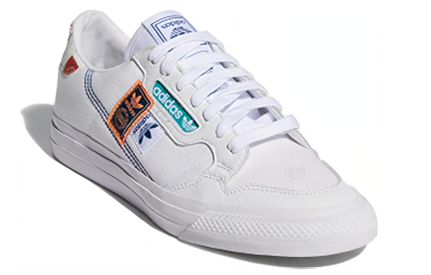 Унисекс кеды adidas originals Continental Vulc (бело-сине-зеленые) — фото 3