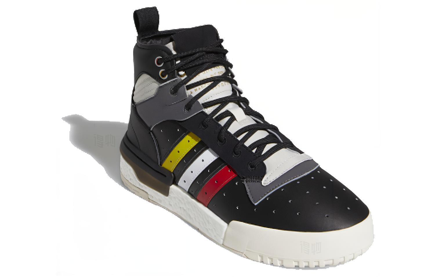 Мужские кроссовки adidas originals Rivalry Rm (черно-серо-белые) — фото 2