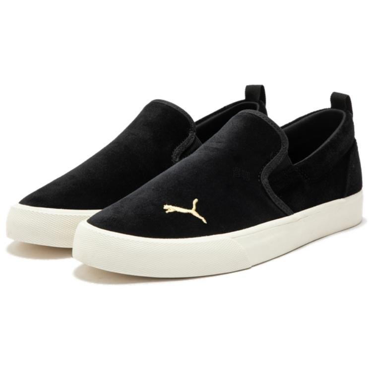 Женские кеды PUMA Bari (черно-золотые) — Чёрный / золотой — фото 3