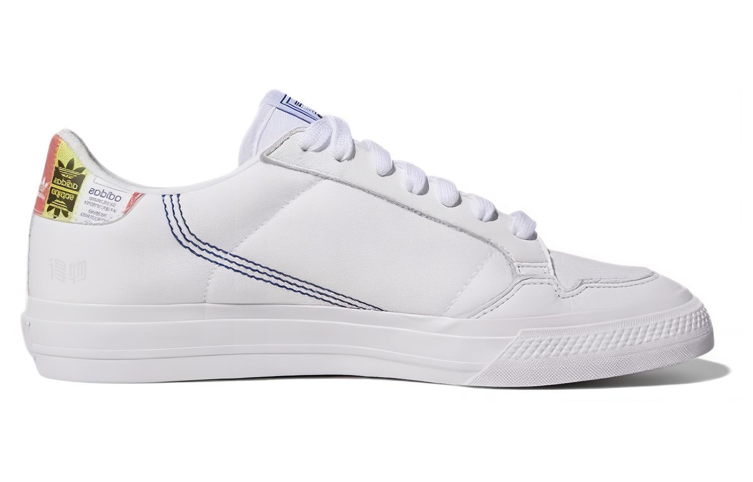 Унисекс кеды adidas originals Continental Vulc (бело-сине-зеленые) — фото 2