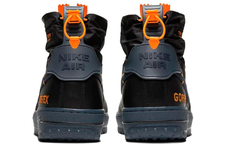 Кеды Nike Air Force 1 Wtr Gtx (черно-сине-желтые) — Чёрный / синий / жёлтый — фото 4