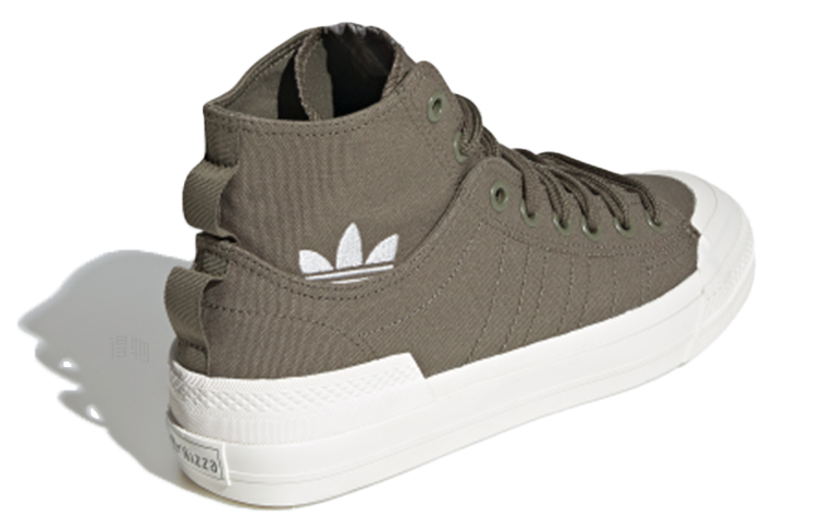 Кеды adidas originals Nizza Hi DL (зеленые) — фото 4