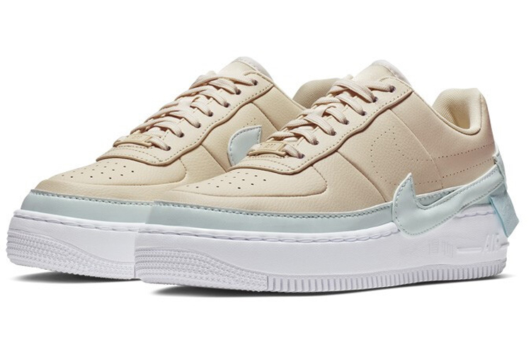 Женские кроссовки Nike Air Force 1 (бежевый) — Белый — фото 3