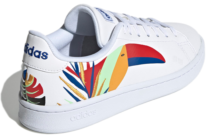 Женские кеды adidas neo ADVANTAGE (бело-красно-синие) — Белый / красный / синий — фото 4