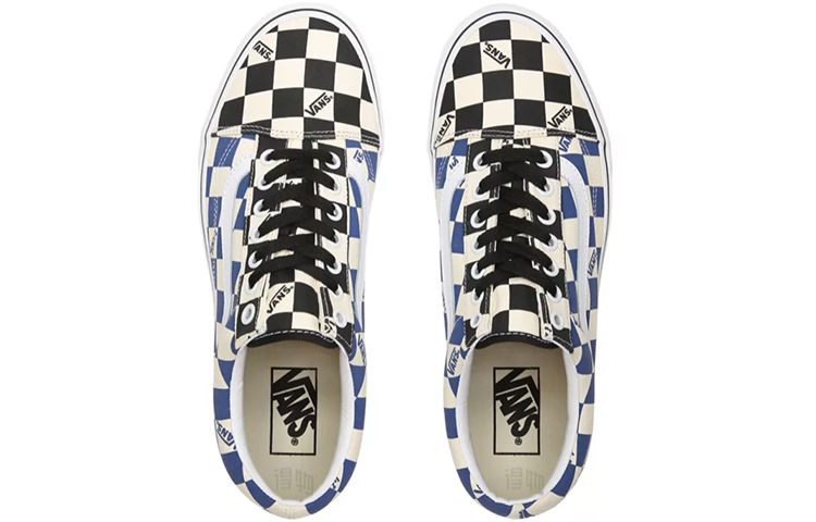 Кеды Vans Old Skool (черно-синие) — фото 4