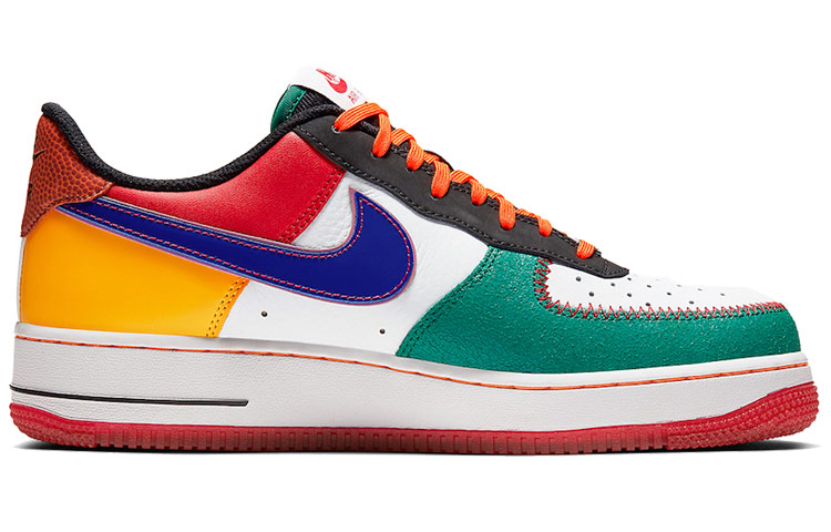 Мужские кеды Nike Air Force 1 What The NYC (бело-оранжевые) — Белыйоранжевый — фото 2
