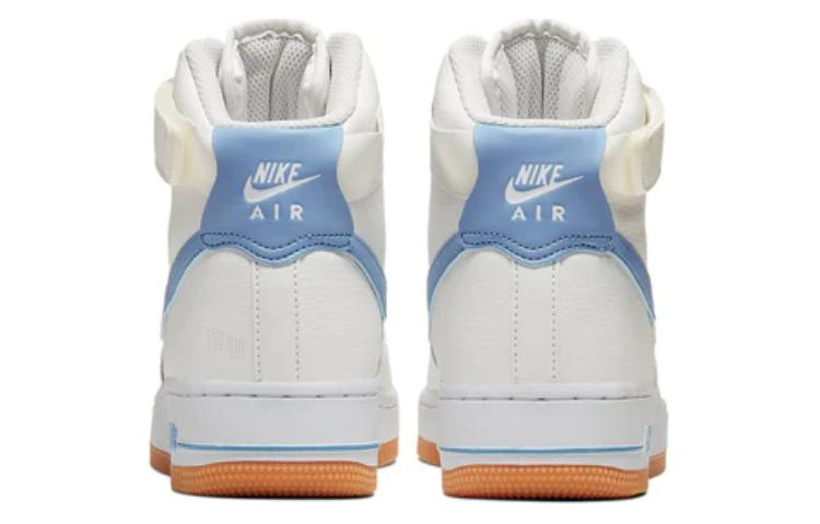 Женские кеды Nike Air Force 1 (бело-синие) — Белыйсиний — фото 4