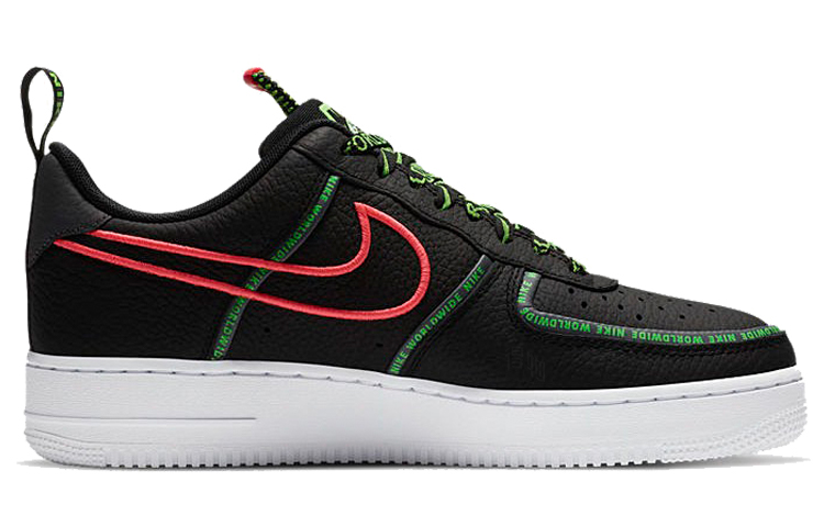 Кеды Nike Air Force 1 WW (черно-зелено-красные) — фото 2