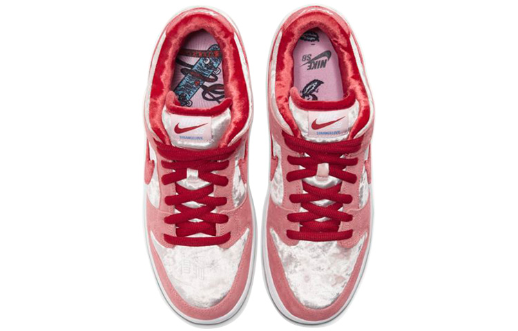 Кроссовки Nike Dunk SB Pro QS (розово-белые) — Розовый — фото 4