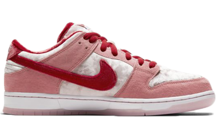 Кроссовки Nike Dunk SB Pro QS (розово-белые) — Розовый — фото 2