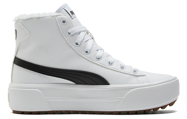 Женские кеды PUMA Kaia Mid Fur (белый) — фото 2