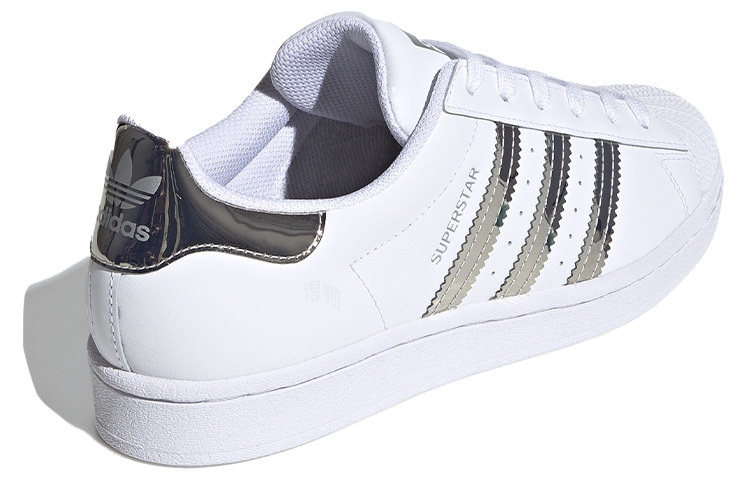 Женские кеды adidas originals SUPERSTAR (серебристо-белые) — Серебристый / белый — фото 4