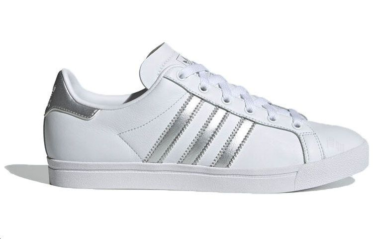 Женские кеды adidas originals Coast Star (бело-серебряные) — фото 2