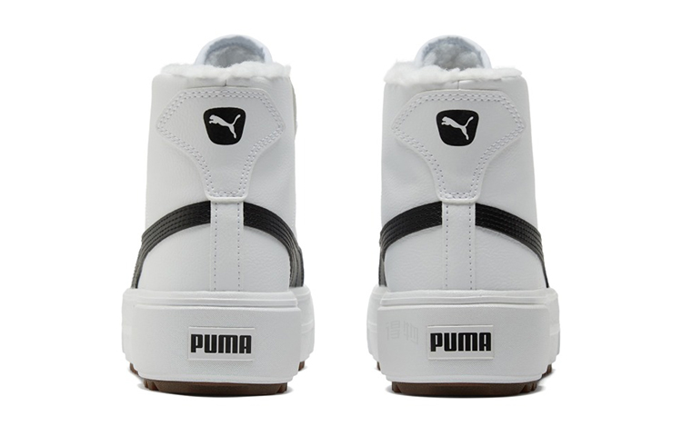 Женские кеды PUMA Kaia Mid Fur (белый) — фото 4