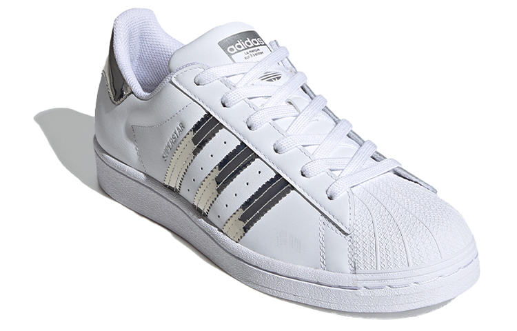 Женские кеды adidas originals SUPERSTAR (серебристо-белые) — Серебристый / белый — фото 3