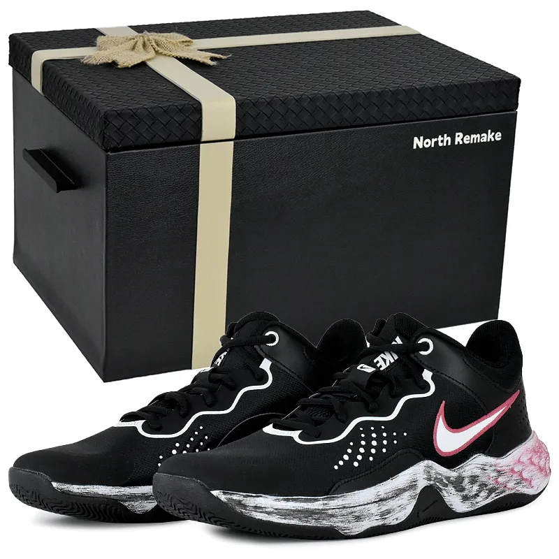 Nike Fly By Mid 3 Hongyi Knight Abrasion Resistant Mid top Basketball Shoes Men's Black White
