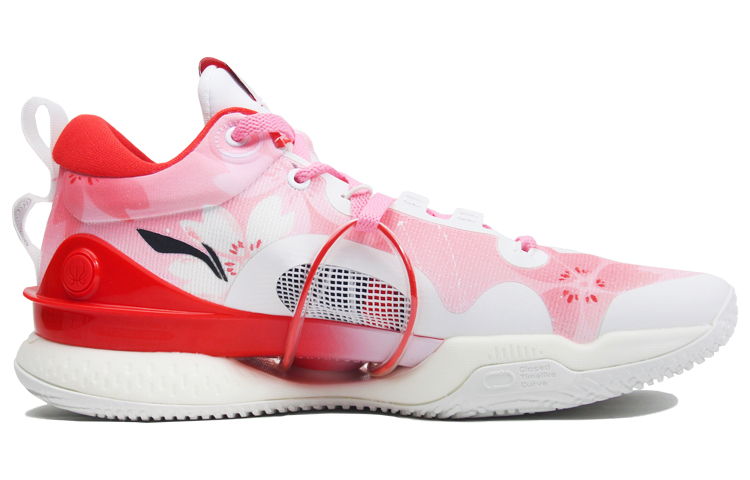 Li Ning Speed 8 Premium Cushioning Slip Resistant Abrasion Resistant Low top Basketball Shoes Men’s Pink