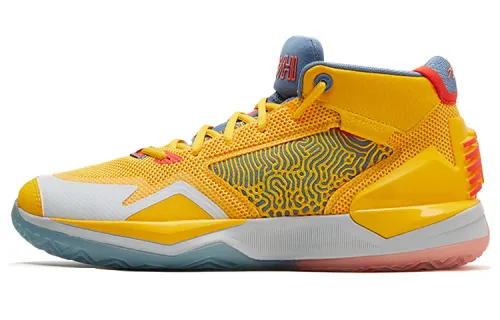 New Balance Kawhi 1 The Kawhi Leonard fabric artificial leather TPU pigskin mesh simple and versatile low-top retro basketball shoes men's yellow