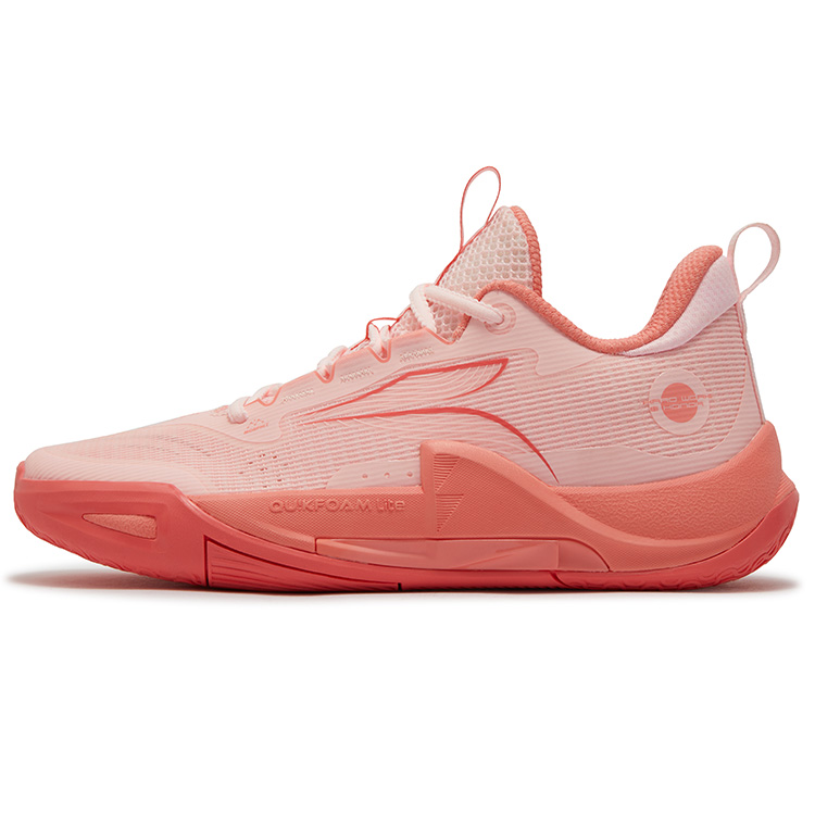 361° DVD Team2.0 SE Red Coral Cushioning Slip Resistant Abrasion Resistant Low top Basketball Shoes Men’s Heart Pink