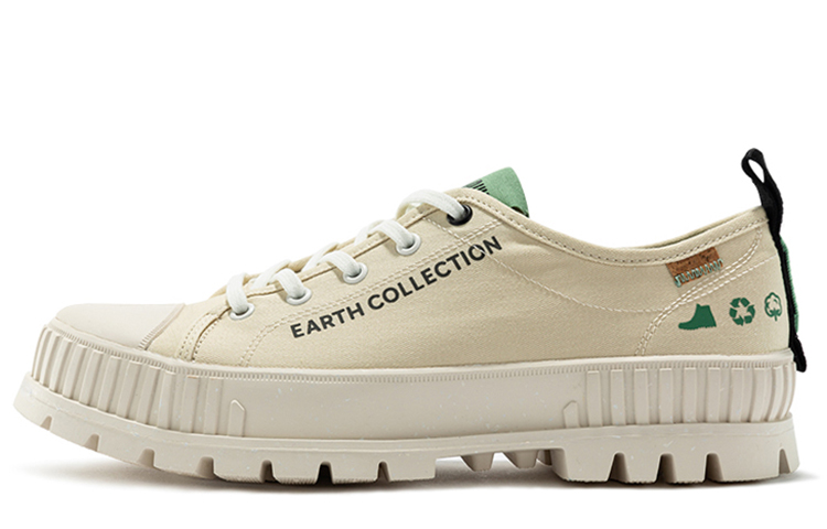 Palladium Pallshock Org Metro Slip Resistant And Breathable Low top Canvas Shoes Unisex Desert