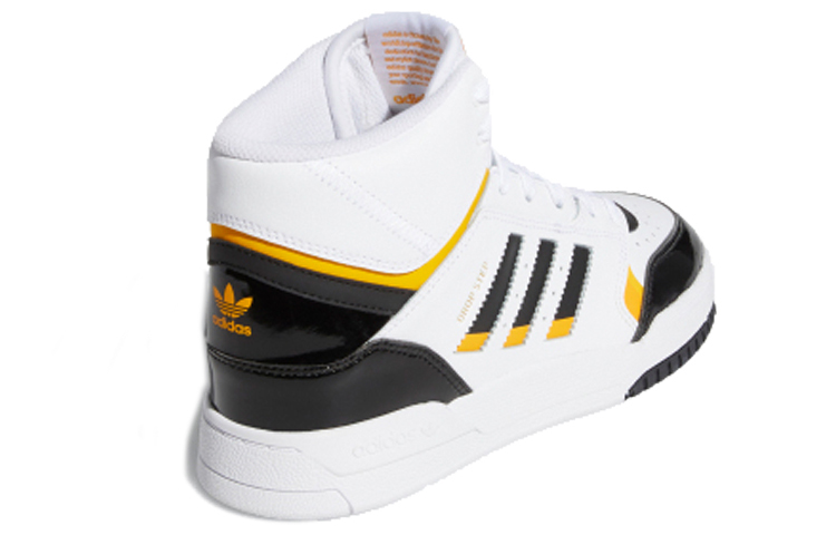 Женские кеды adidas originals Drop Step (бело-черно-желтые) — фото 3