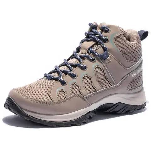 Columbia Slip Resistant Abrasion Resistant Mid top Hiking Shoes Women's Light Brown