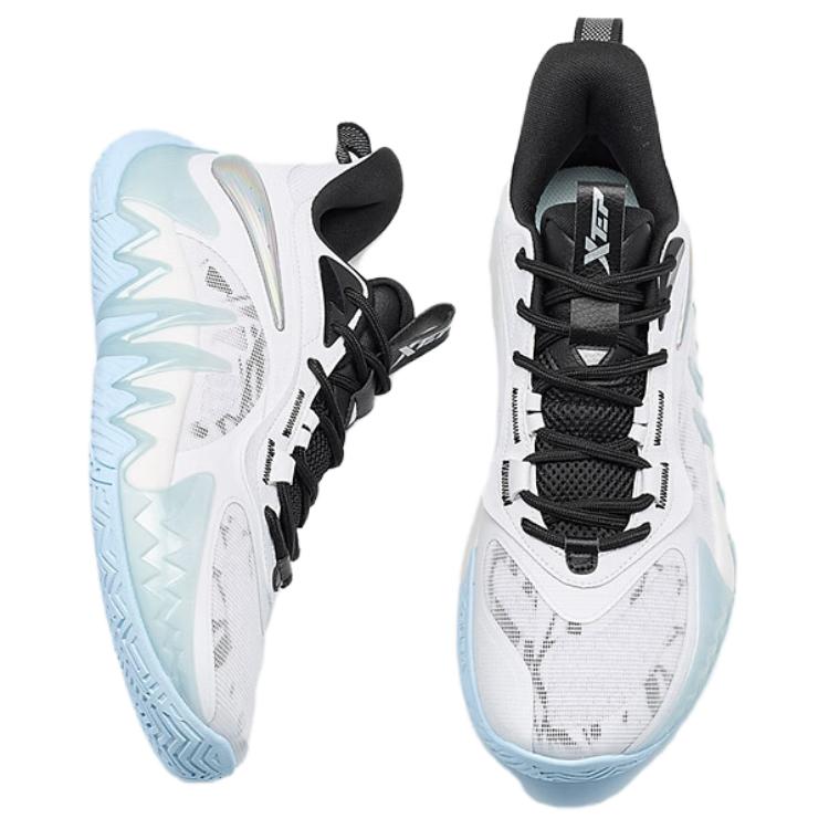 XTEP Reverse 2 Cushioning Low top Basketball Shoes Men’s White Black